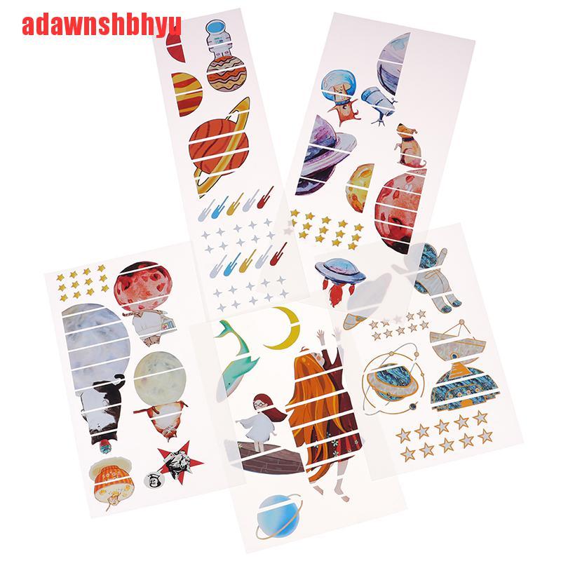 Nhãn dán hình không gian trang trí làm đẹp đàn guitar