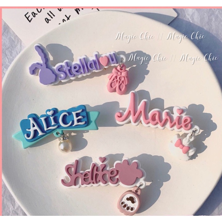 RẺ VÔ ĐỊCH  1 CHIẾC CẶP TÓC CHỮ DỄ THƯƠNG XINH XẮN CHO NỮ