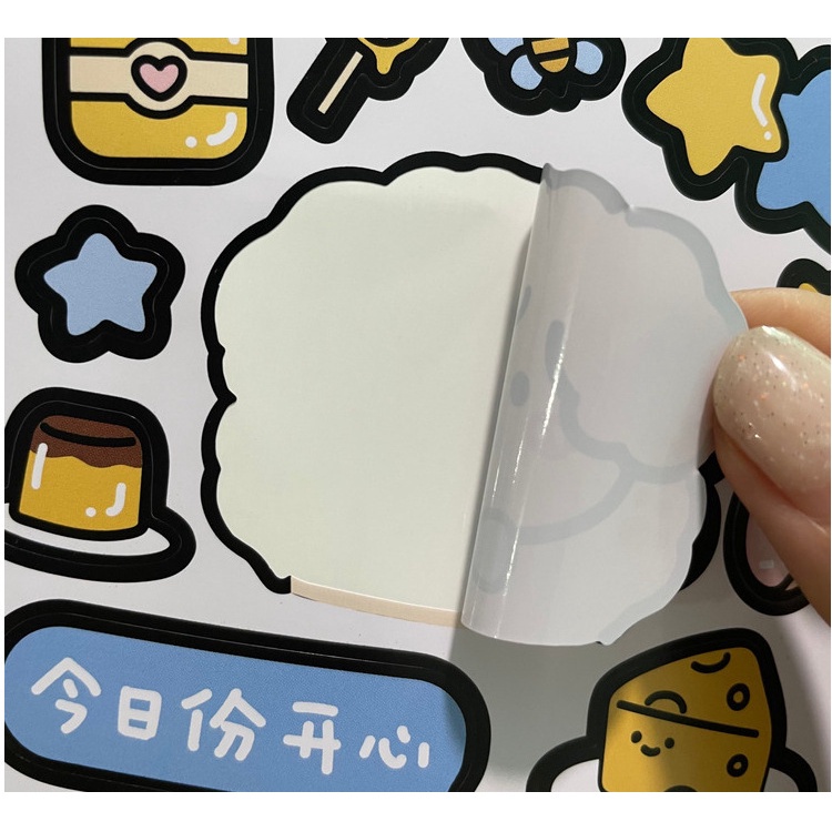 Miếng Dán PVC Hình Gấu Và Thỏ Chống Thấm Nước Dùng Trang Trí Ấm Nước