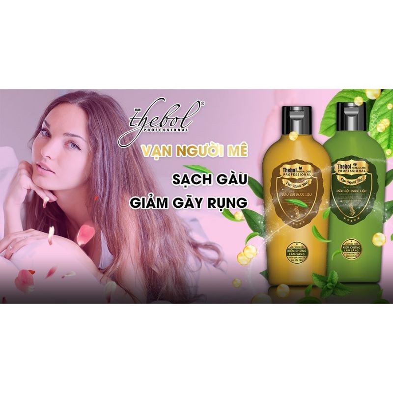 THÙNG  36 CHAI DẦU GỘI DƯỢC LIỆU (GIẢM GÃY RỤNG) THEBOL 175G