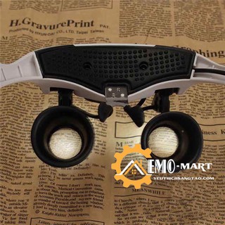 [FREE SHIP] Kính lúp đeo mắt có đèn V4