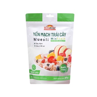 Yến mạch trái cây Sunrise Muesli bịch 300g - Mix Fruit Healthy Food