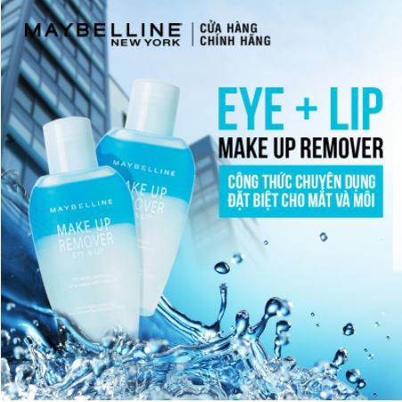 Nước Tẩy Trang Mắt và Môi Chuyên Dụng 2 lớp Maybelline New York Eye & Lip Makeup Remover 40ml