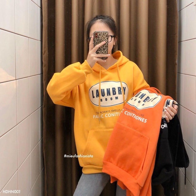 Áo hoodie nỉ bông có nón form rộng (100% ảnh thật)