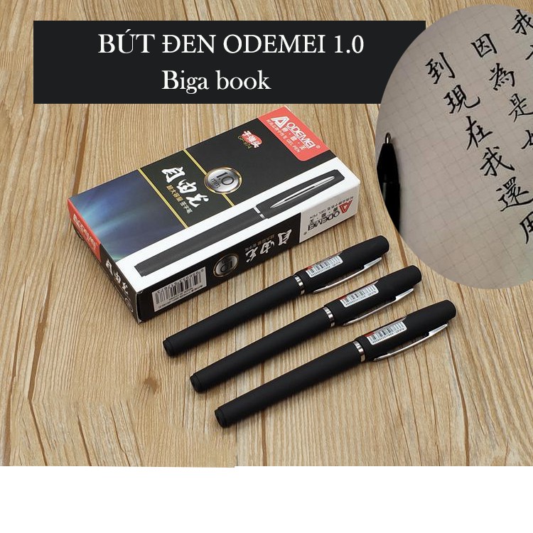 Bút Gel ODEMEI ngòi 1.0mm luyện viết chữ Hán đẹp, Tập viết tiếng trung thư pháp COMBO sản phẩm