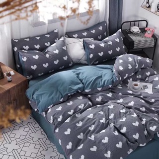 Sét chăn ga gối cotton đũi nhập khẩu