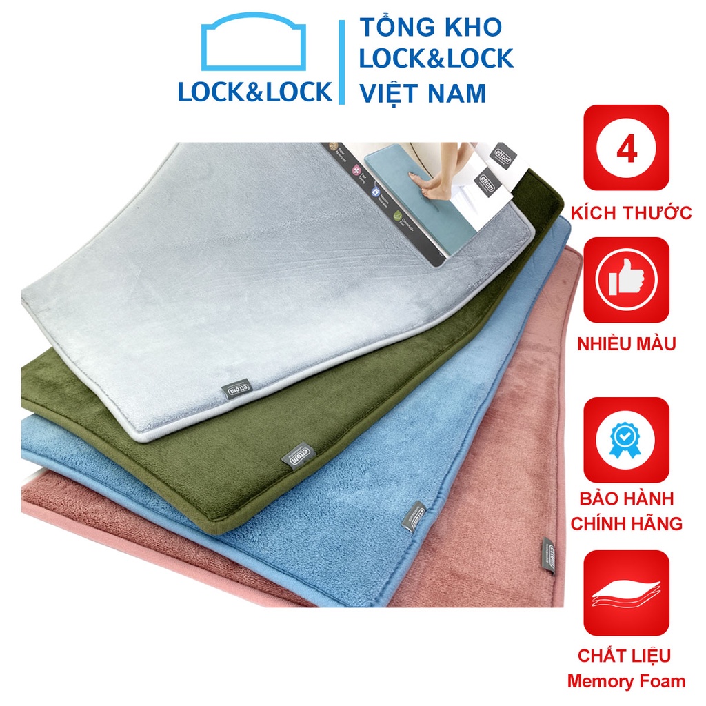Thảm Chùi Chân Lock&Lock Memory Foam Basic MAT512 MAT513 MAT514 MAT515
