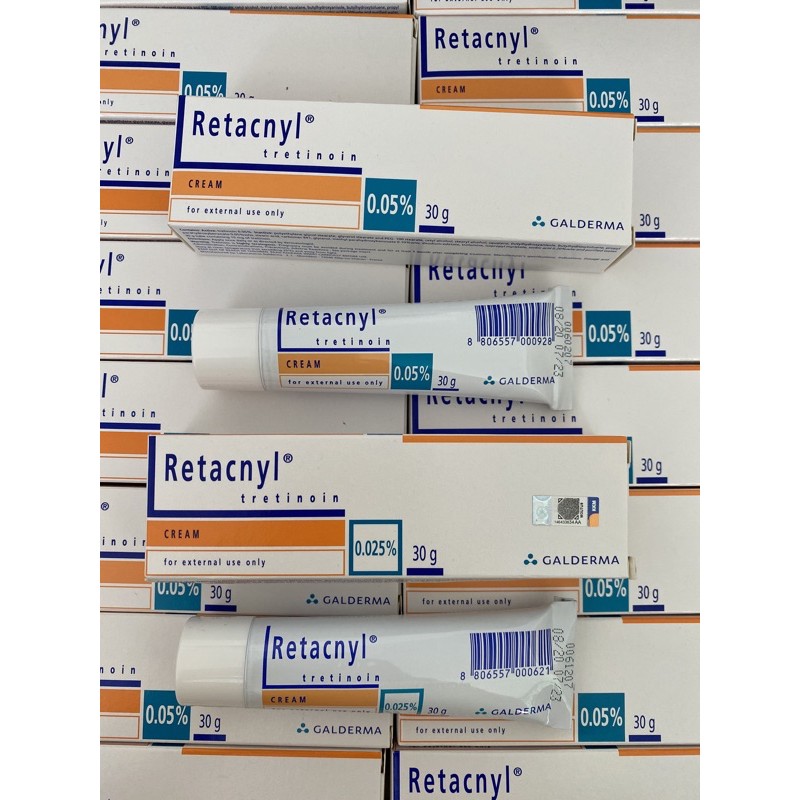 Retacnyl Tretinoin 0.025% - 0.05% (30g) chống lão hoá,mụn da sần sùi | BigBuy360 - bigbuy360.vn