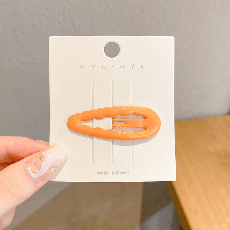 Kẹp Tóc Hình Giọt Nước Màu Sắc Phong Cách Hàn Quốc Thời Trang