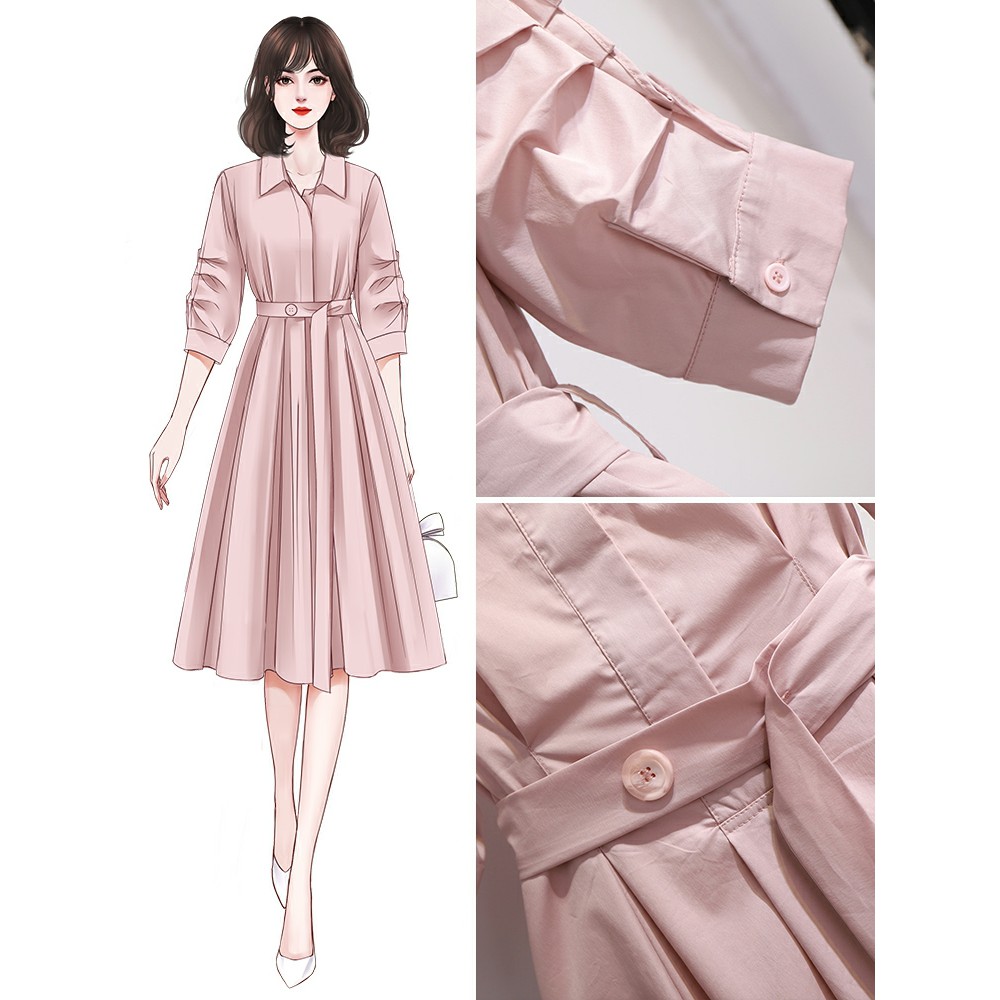 Váy Nữ 💖FREESHIP💖  váy nữ dáng chữ A polo cổ bẻ trẻ trung năng động phong cách hiện đại | BigBuy360 - bigbuy360.vn