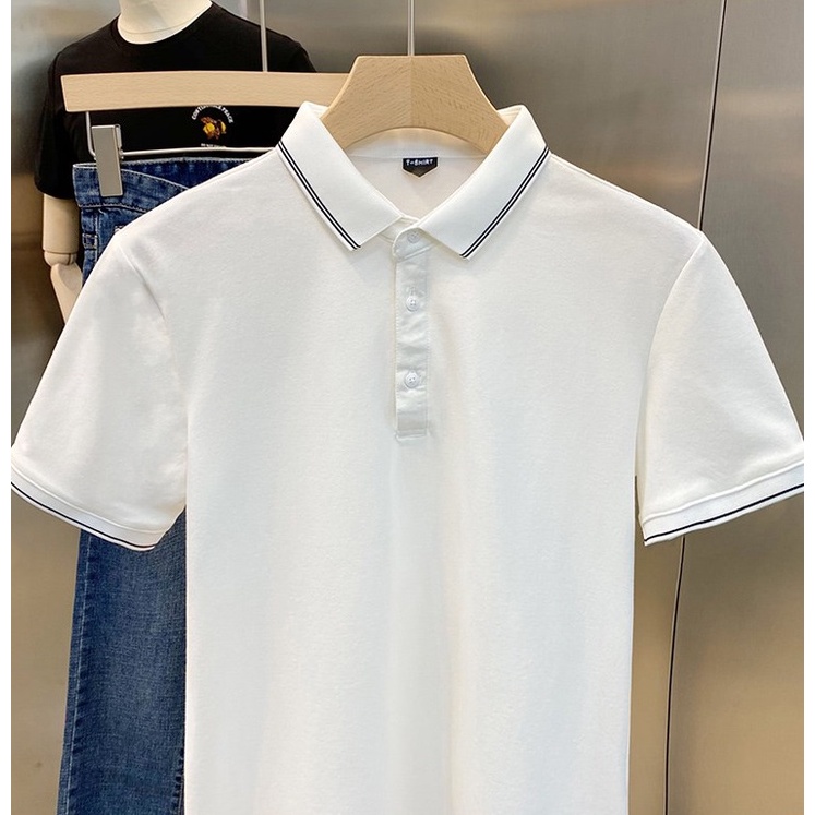 Áo polo nam đẹp trơn - Áo phông thun Chất liệu cá sấu cotton mềm mịn, dầy dặn, hoạt động thoải mái, thấm hút mồ hôi tốt