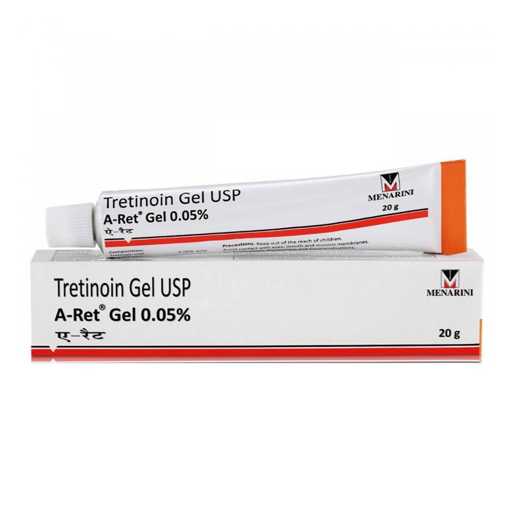 Tretinoin USP Aret 0.025% - 0,05% - 0,1% Gel giảm mụn, trẻ hóa da