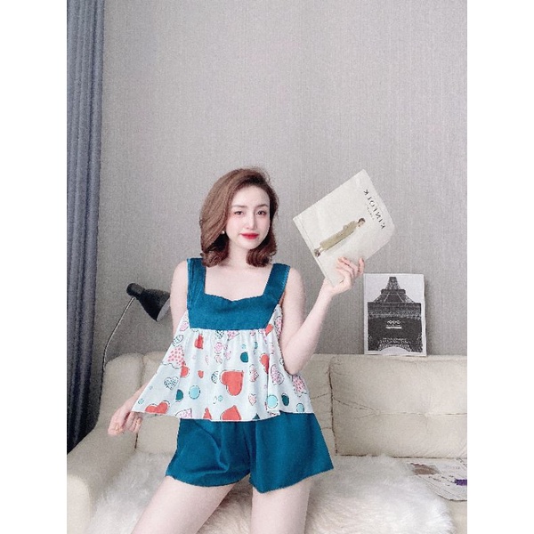 [ Cập nhật màu mới] Bộ lụa Latin đùi phối màu xinh xắn | BigBuy360 - bigbuy360.vn