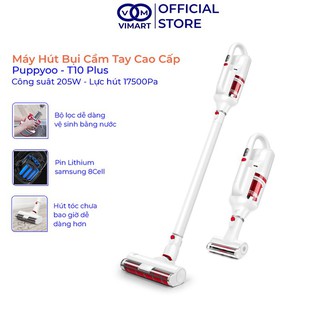 Máy hút bụi cầm tay Puppyoo T10 Pro công suất 250W, lực hút bụi mạnh 17500Pa, thiết kế hiện đại