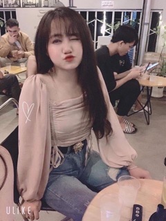 Áo crop rút dây