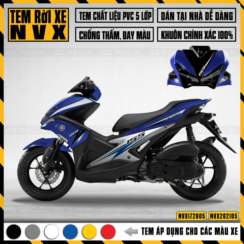 Tem Xe NVX 125 - 155 Mẫu Tia Chớp | NVX05 | Decal Team Rời Chất Liệu PVC Chống Nước, Chống Phai Màu
