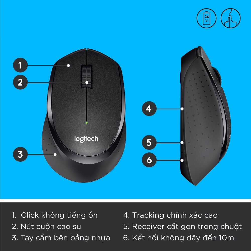Chuột không dây Logitech M331