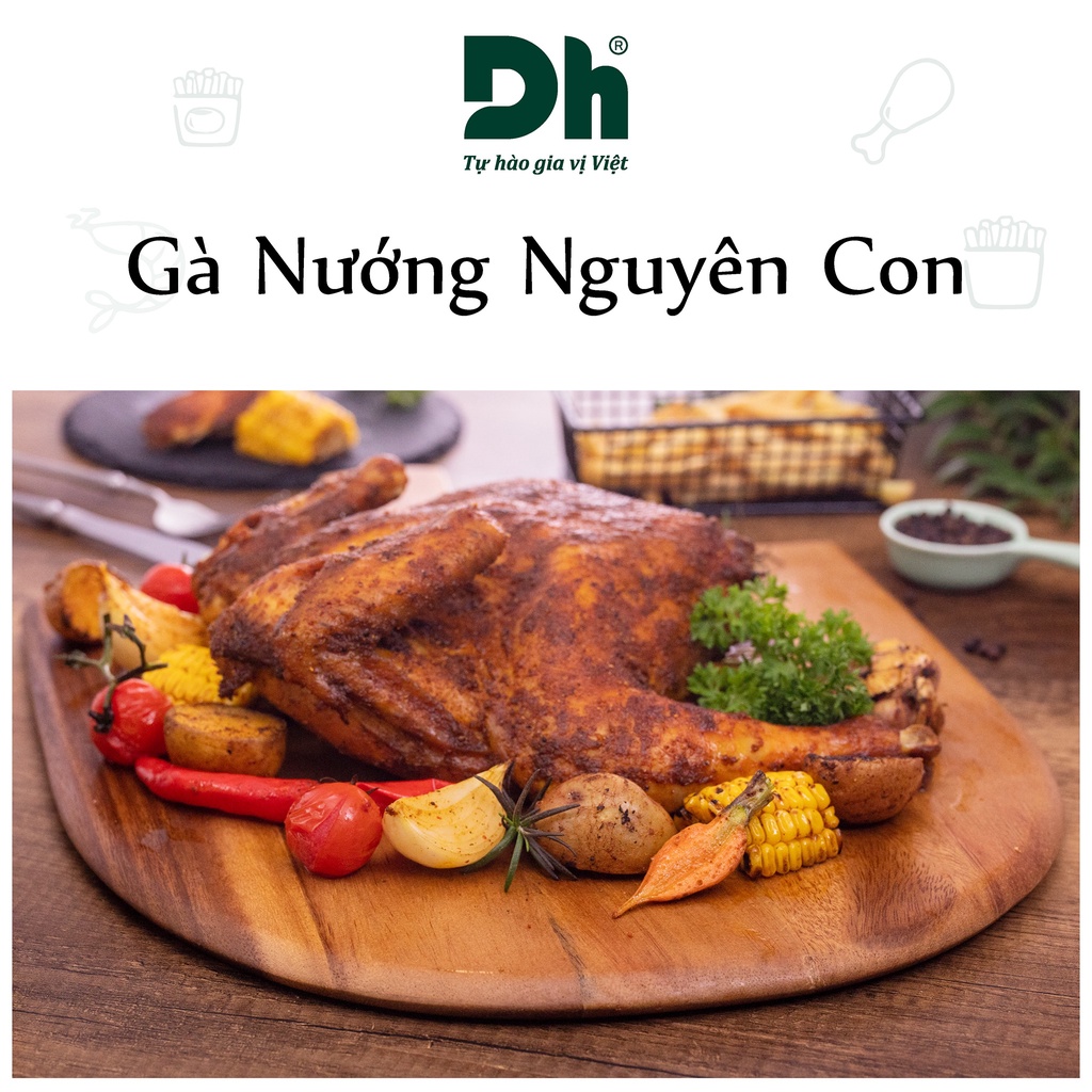 Sốt ướp thịt BBQ Dh Foods nước chấm cay mặn ngọt nêm sẵn đồ nướng 200gr