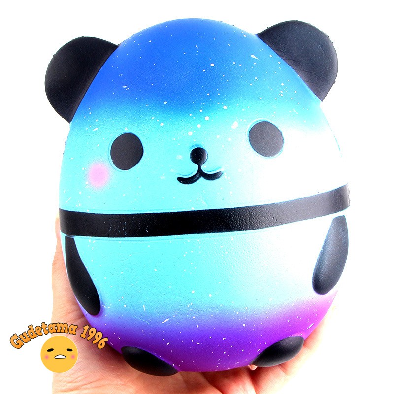 Squishy Panda trứng màu galaxy 15cm có bao bì