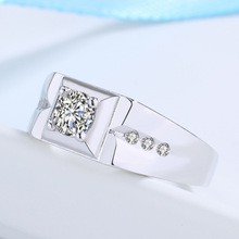 Nhẫn Mạ Vàng Trắng 18k Cho Nam