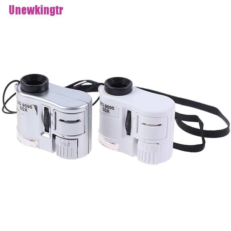 Kính Hiển Vi Mini 60x Có Đèn Led Dùng Để Kiểm Tra Trang Sức