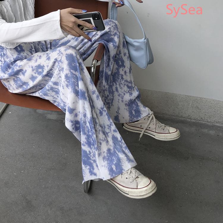 Quần Dài Lưng Cao Thiết Kế Dáng Rộng Thoải Mái