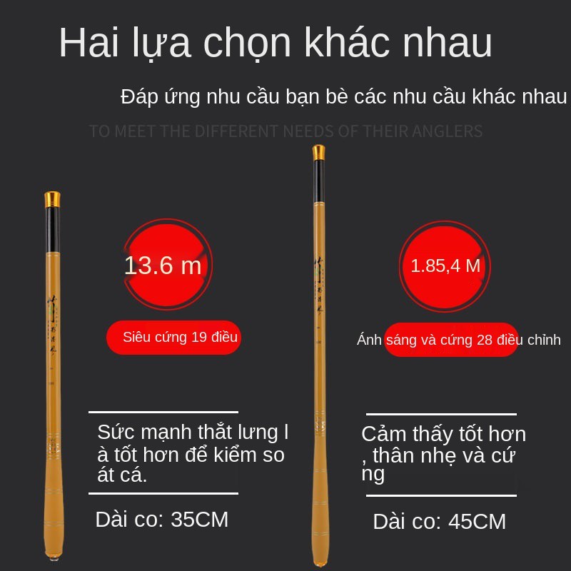 Mười thương hiệu hàng đầu về cần câu tay carbon mini đủ kích thước Đoạn ngắn siêu nhẹ 2819 cá chép có thể điều ch