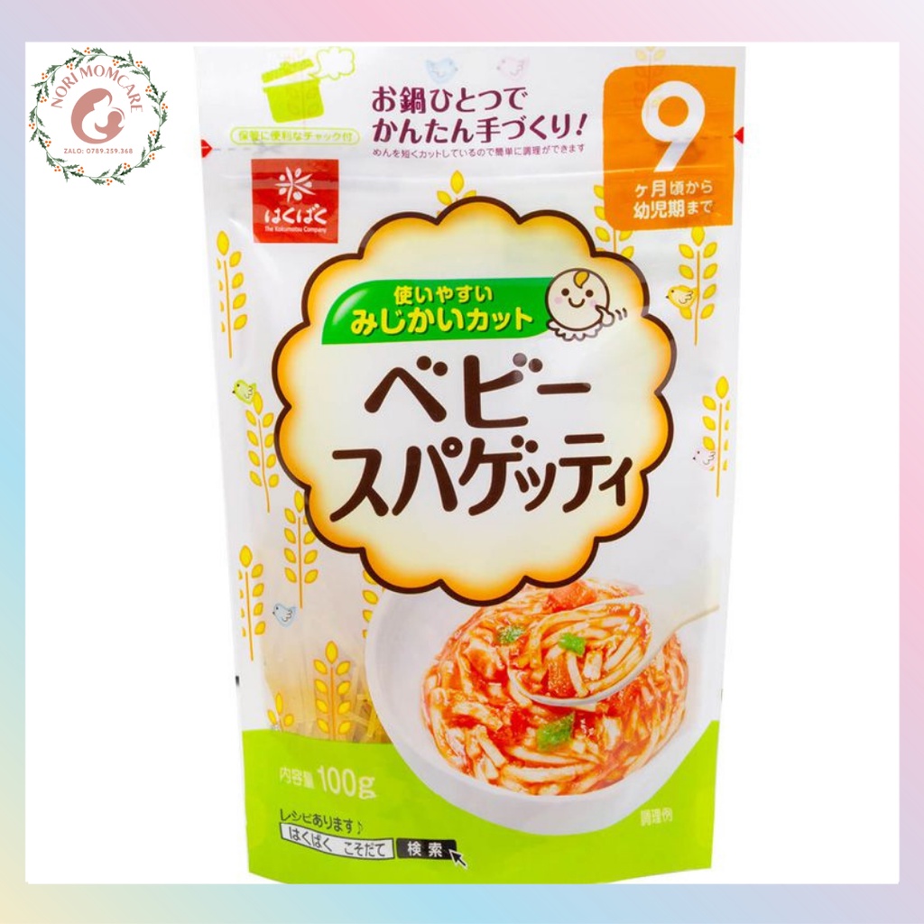Mì Somen, Udon, Spagetti tách muối Hakubaku Nhật cho bé 6m-7m-9m ăn dặm