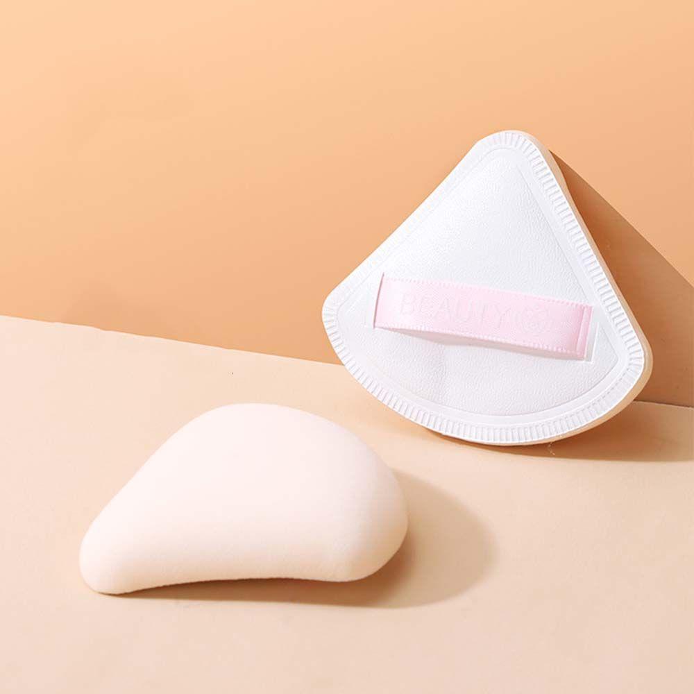 QQMALL Bộ 2 Miếng Mút Trang Điểm Bằng Cotton Màu Kẹo Dễ Thương Dùng Được Cho Kem Nền Ướt Và Khô