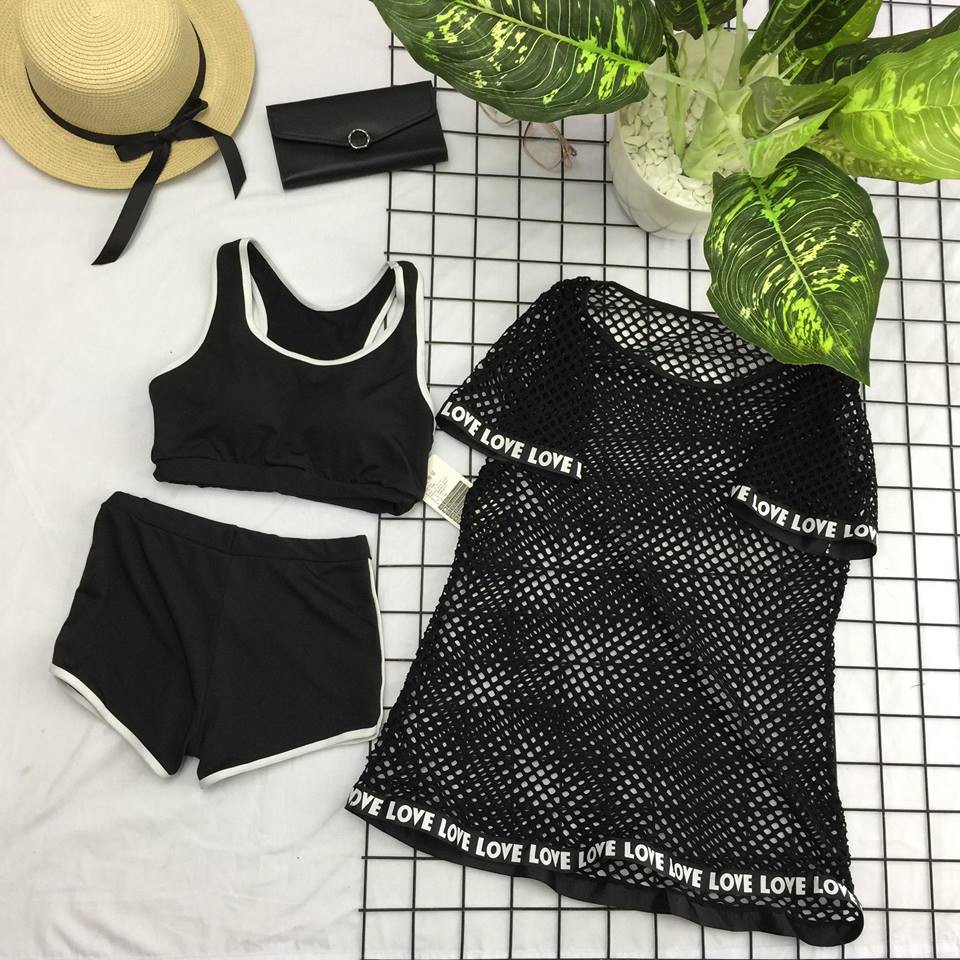 B220-BỘ BƠI TẬP NỮ BƠI ĐI BIỂN 3 CHI TIẾT HIT HOT