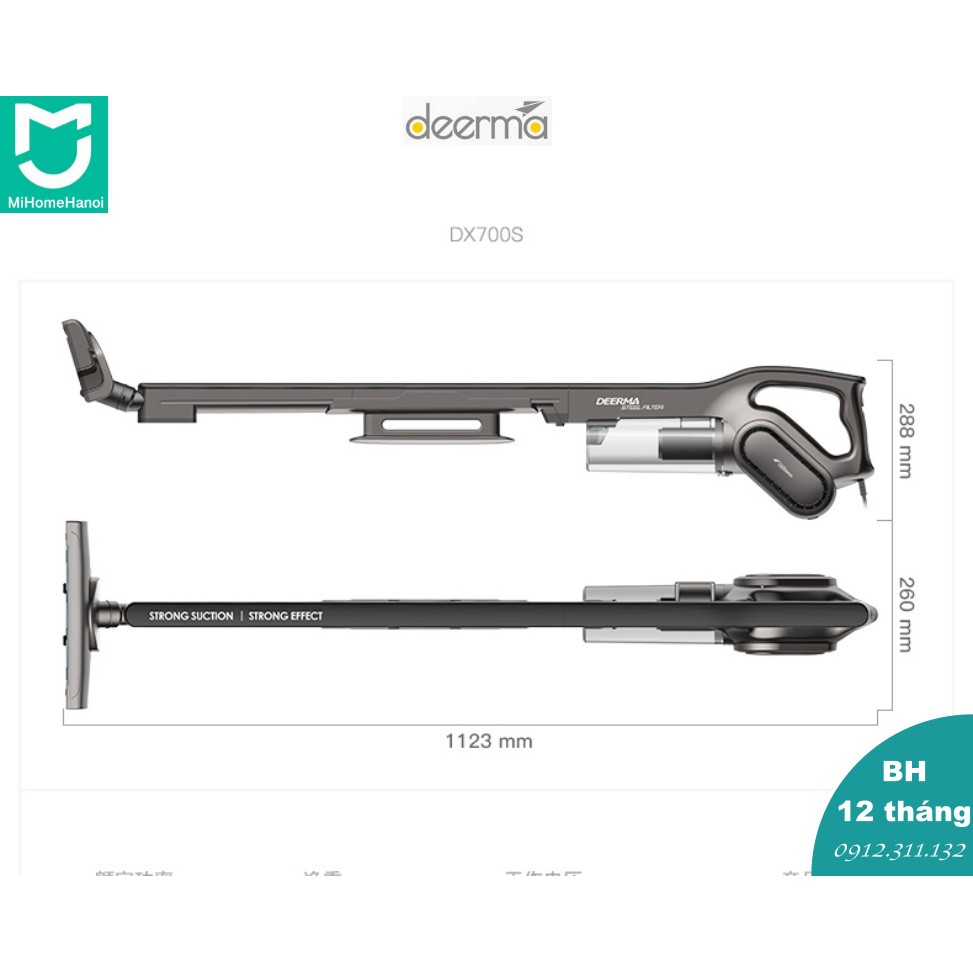 Máy Hút Bụi Cầm Tay có dây Deerma DX700S, DX700 - BH CHÍNH HÃNG 06 Tháng, bản Quốc tế | BigBuy360 - bigbuy360.vn