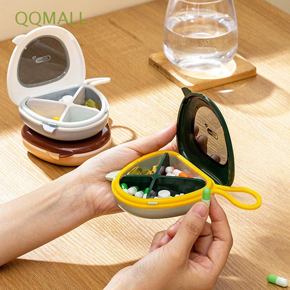 Hộp đựng thuốc viên trang sức mini chống thấm nước thép không gỉ nhỏ gọn tiện lợi