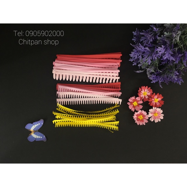 Combo set nguyên liệu hoa cúc giấy 3.5cm