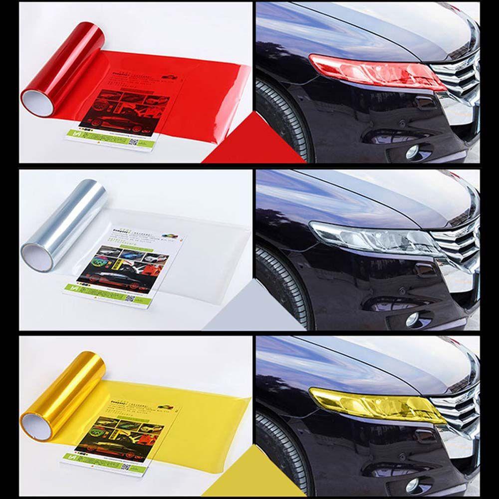 Phim Dán Đèn Pha Xe Hơi Bằng PVC Bóng Trong Suốt