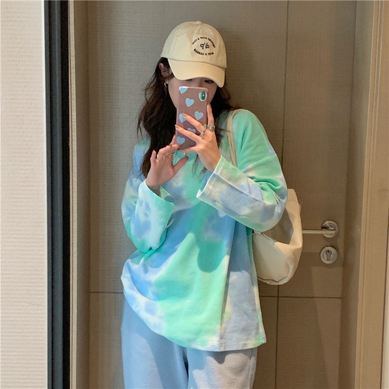 Áo Thun Dài Tay In Chữ Cá Tính Theo Phong Cách Xuân Thu Dành Cho Nữ