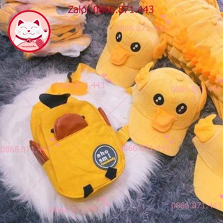 ⚡𝐅𝐑𝐄𝐄𝐒𝐇𝐈𝐏⚡  S E T TÚI + MŨ VỊT 🐤🐤