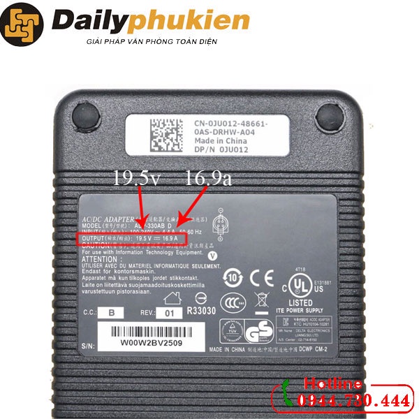 Sạc pin laptop MSI GT80 MS1812 Notebook 19.5v 16.9a dailyphukien