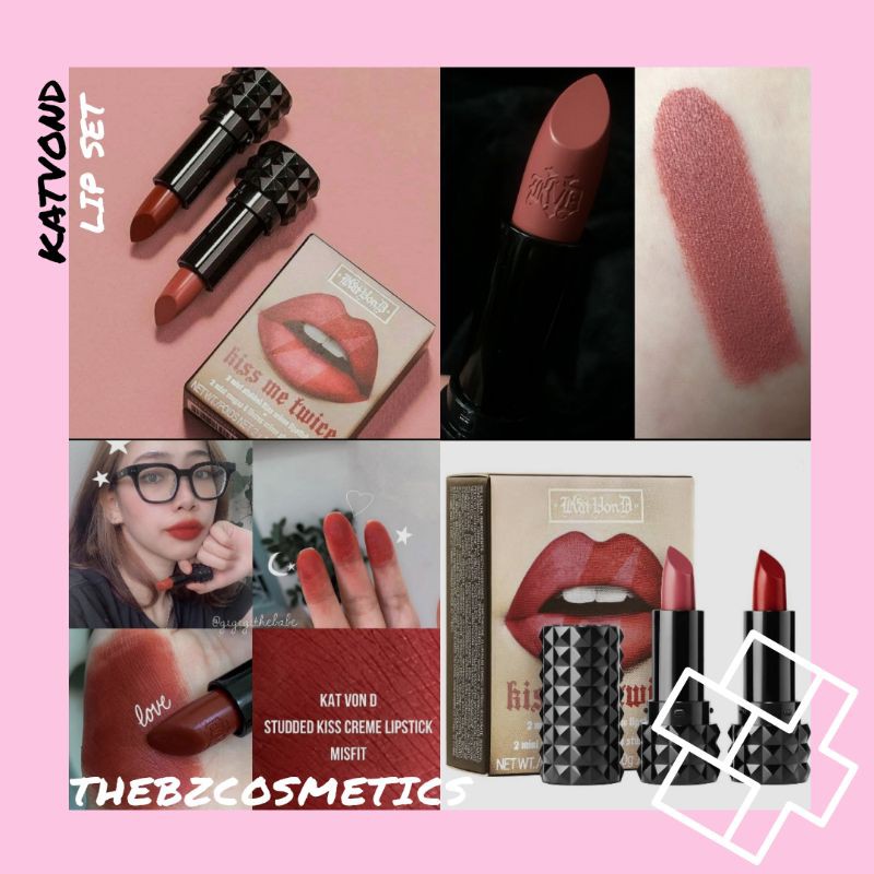 [SẴN] Set son KatvonD 2 cây màu hot Misfit+Oglolita