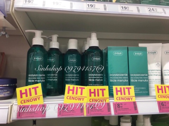 Sữa Rửa Mặt Ziaja Chiết Xuất Từ Lá Manuka (bill ảnh tiếp) | BigBuy360 - bigbuy360.vn