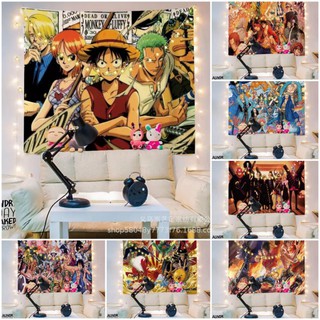 Vải treo tường Decor trang trí phòng hình ONE PIECE (150x130cm, TẶNG móc treo)