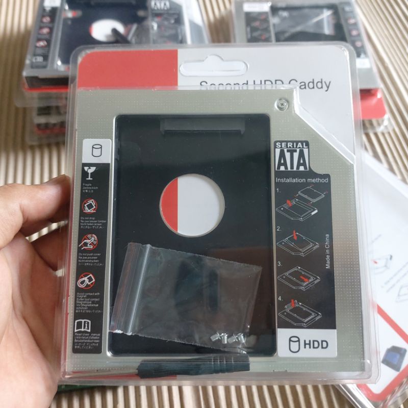Cadybay gắn thêm ổ cứng thêm SSD HDD laptop thay thế ổ đĩa DVD dày 9.5mm