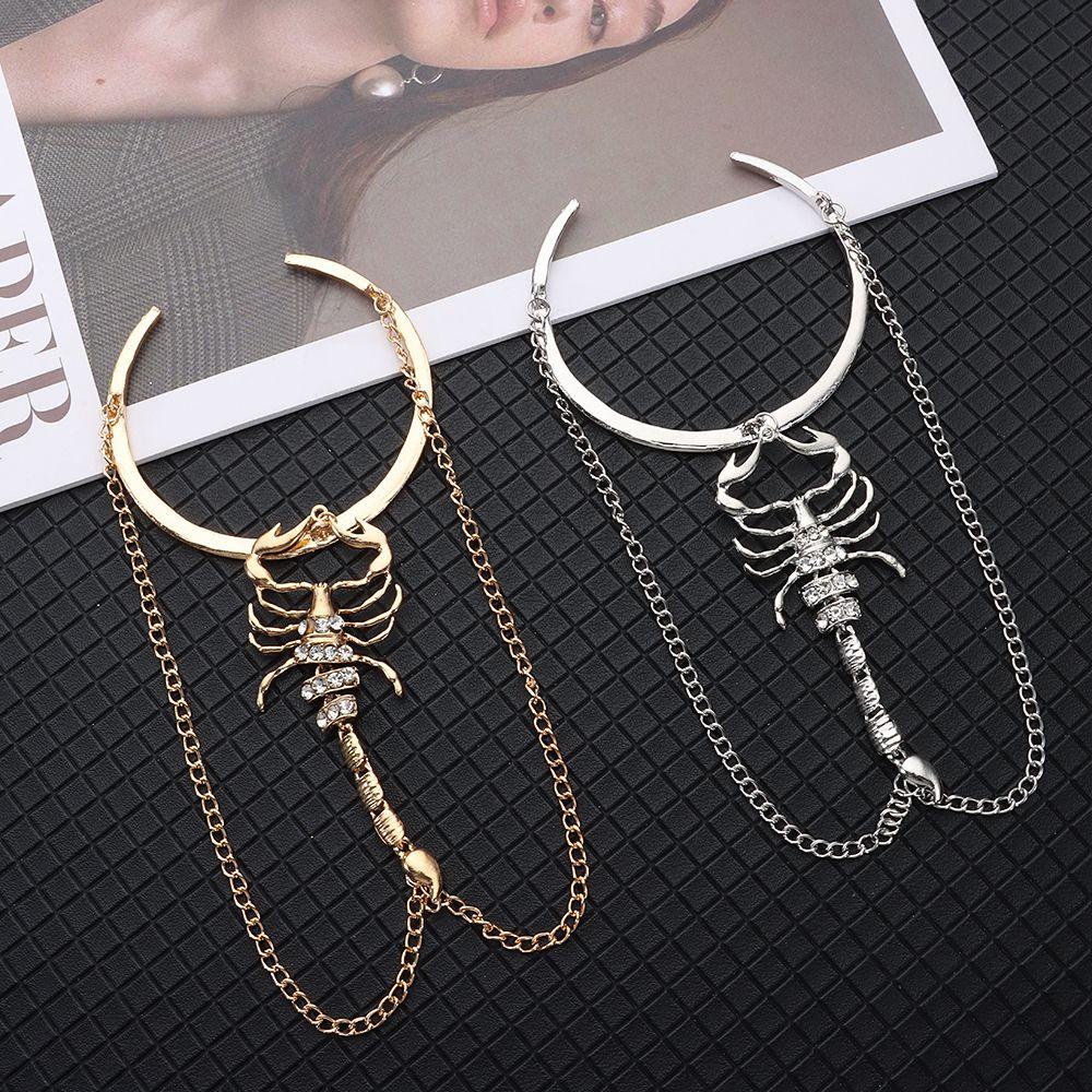 JONYE Vòng Đeo Bắp Tay Hình Bọ Cạp Đính Đá Nhân Tạo Thời Trang