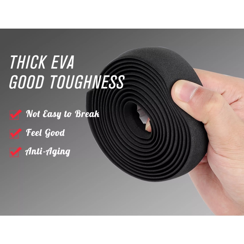 Cuộn dây quấn ghi đông xe đạp thể thao 2 MÉT + nút chặn  - Dây quấn tay cầm xe đạp địa hình - Handle Bar Tape