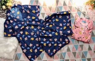 [BIGSIZE 58-72Kg]Bộ Pijama Kate Bigsize Ngắn