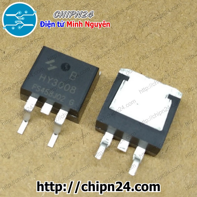 [1 CON] Mosfet Dán HY3008 TO-263 100A 80V Kênh N (SMD Dán) (3008)