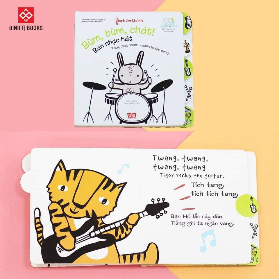 Sách âm thanh -Toot, toot, boom! Listen to the band - Bùm bùm chát! Ban nhạc hát | BigBuy360 - bigbuy360.vn