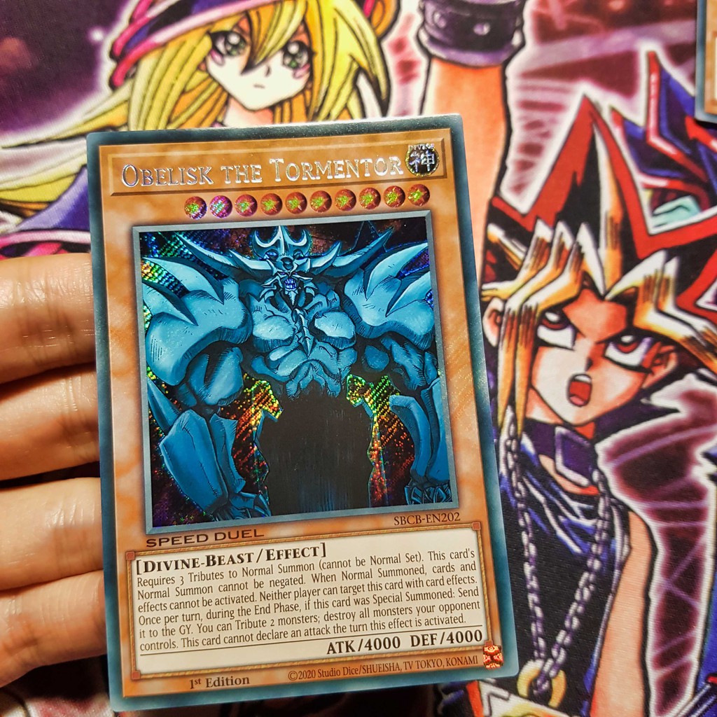 Bộ thẻ bài Yugioh: Tam thần Obelisk - Slifer - Ra | SBCB Secret Rare