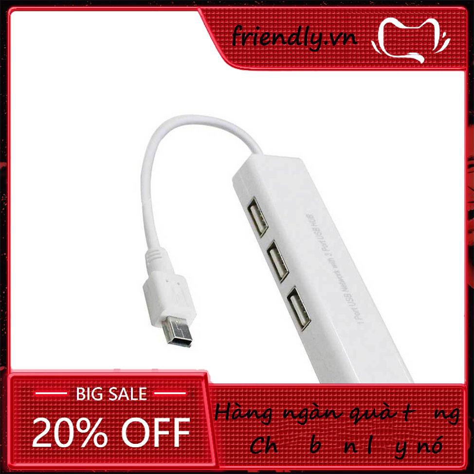 Bộ Chuyển Đổi 3 Cổng Usb Mini Usb 5 Pin Sang Lan Ethernet Rj45
