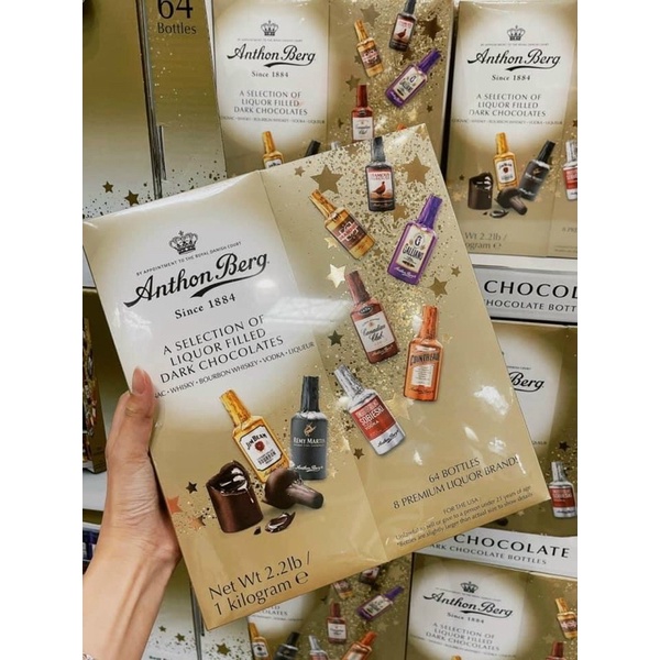 💝 Chocolate Anthon Berg Liquor-Filled Dark Chocolate 64 chai 1Kg💝
