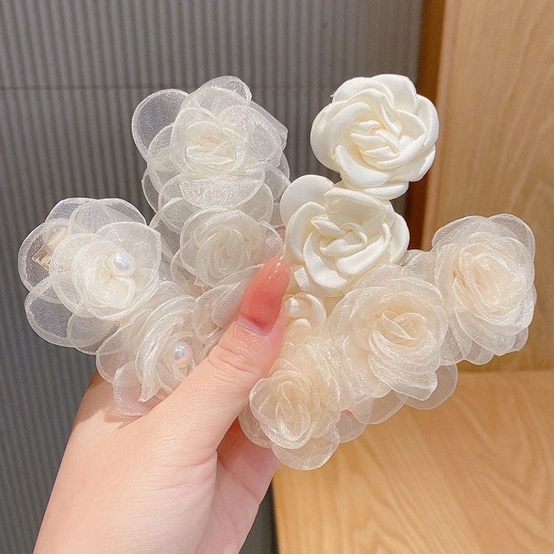Kẹp Tóc Hình Hoa Trà Phong Cách Lolita Xinh Xắn